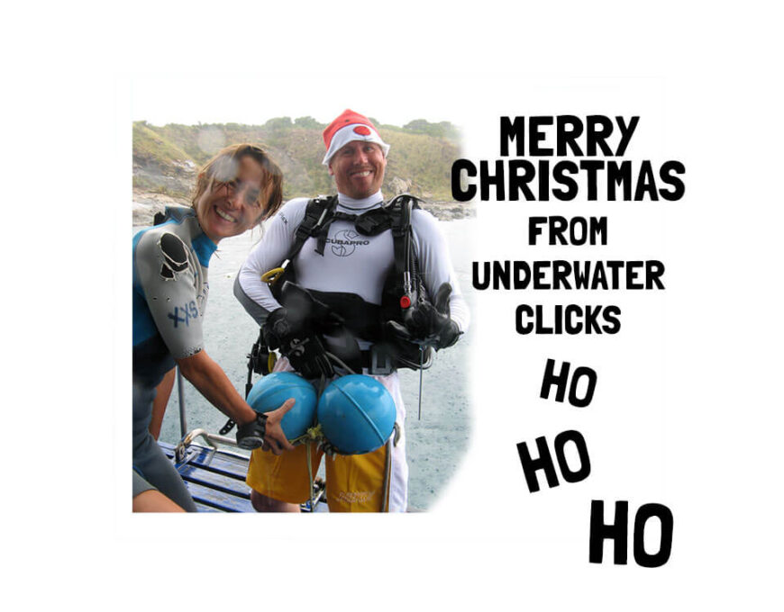 merry christmas divers funny underwater clicks